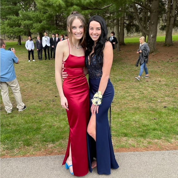 Mermaid Sequence Floor Length Dress - Picture 6 of 8